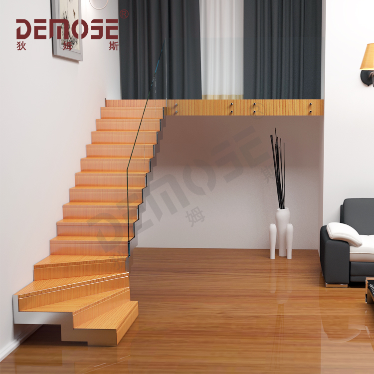 挪威復式樓木質鋼結構樓梯設計工程