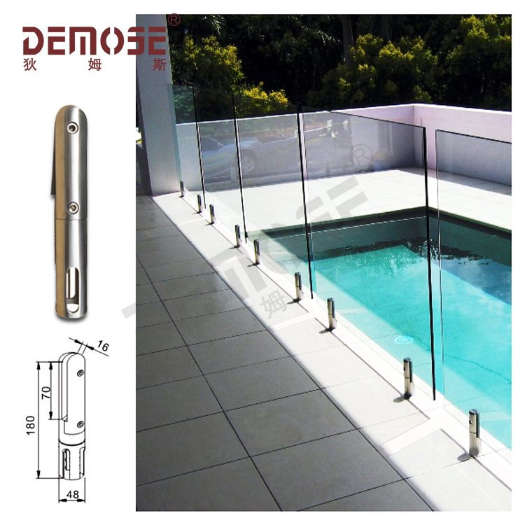 圓形玻璃夾式游泳池欄桿 圓形玻璃夾式游泳池欄桿