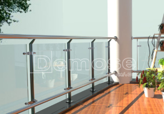不銹鋼玻璃欄桿圖片 不銹鋼玻璃欄桿圖片