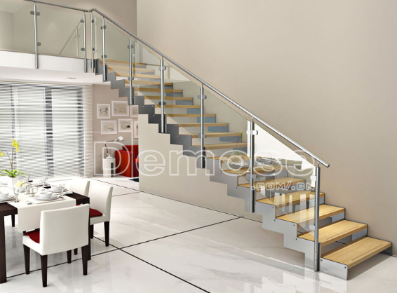 利用不銹鋼樓梯扶手打造簡約現代風格的樓梯