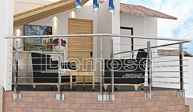 不銹鋼陽臺欄桿圖片