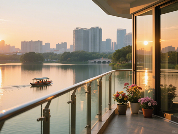 佛山無邊框玻璃陽臺欄桿