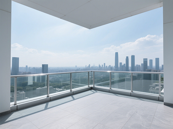 樓頂露臺圍欄用玻璃護欄的利弊分析