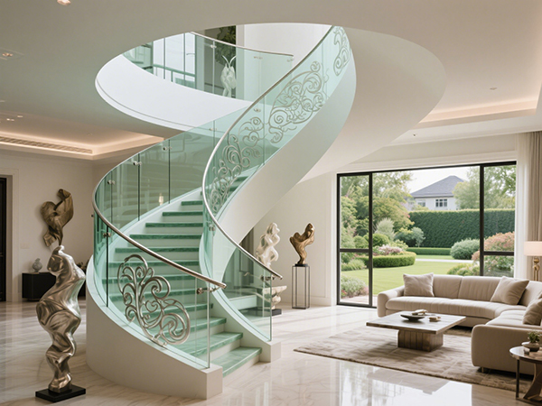 別墅樓梯定制:大尺寸與異形設計的實用美學