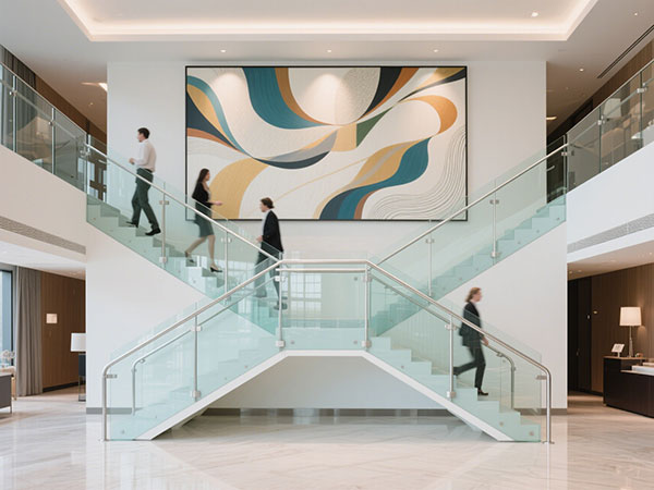 ?玻璃樓梯欄桿：現(xiàn)代空間的美學(xué)搭檔?
