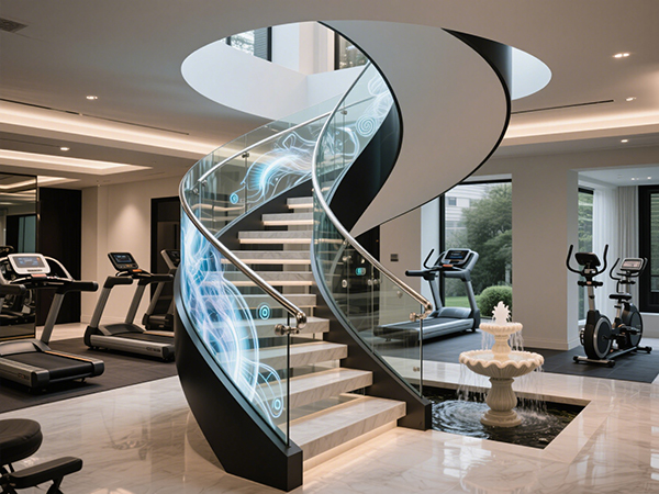 別墅樓梯定制:大尺寸與異形設計的實用美學